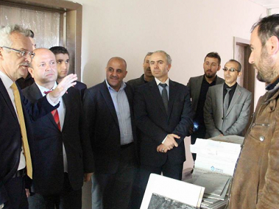 Sayın Valimiz Vahdettin Özcan Süleyman Demirel Fen Lisesi Yurdu İnşaatında İncelemede Bulundu